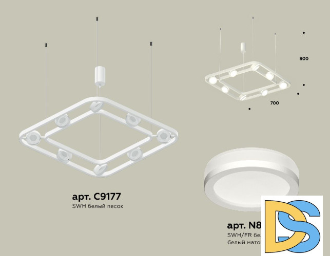 Подвесная люстра Ambrella Light Traditional (C9177, N8412) XB9177150
