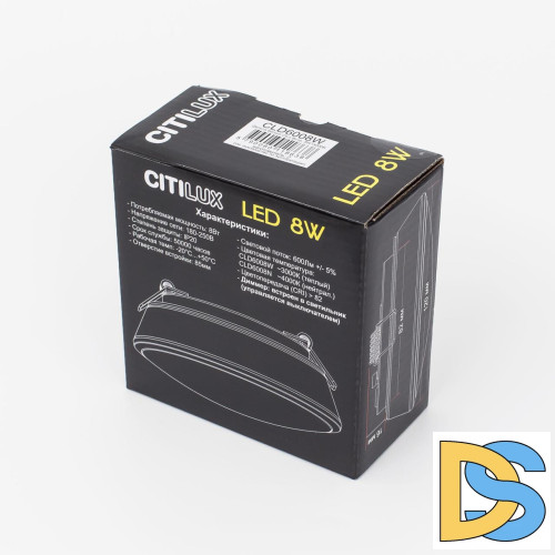 Встраиваемый светодиодный светильник Citilux Дельта CLD6008Wz