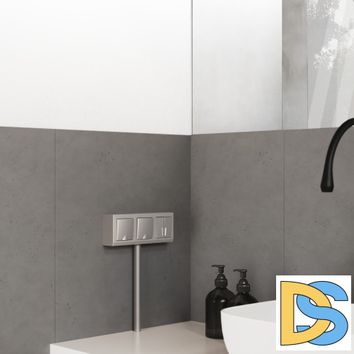 Коробка для накладного монтажа Werkel (серебряный) W8000006