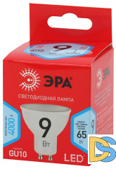 Лампа светодиодная Эра GU10 9W 4000K LED MR16-9W-840-GU10 R Б0050692