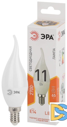 Лампа светодиодная Эра E14 11W 2700K LED BXS-11W-827-E14 Б0032992