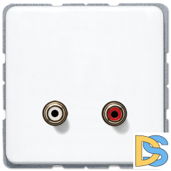 Розетка мультимедиа Jung MACD1021WW