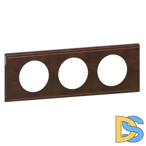 Рамка 3-постовая Legrand Celiane кожа текстура 069403