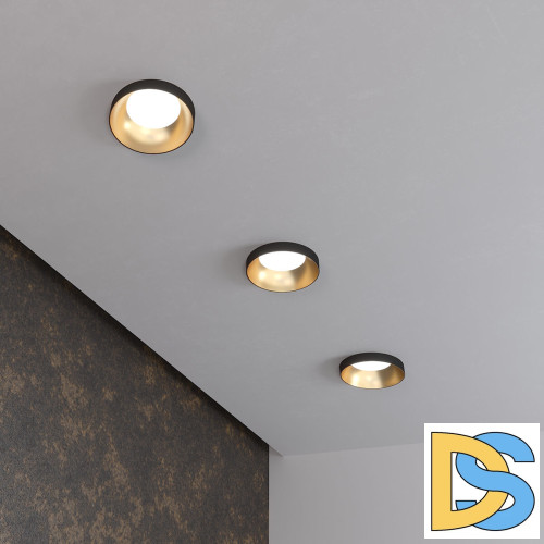 Встраиваемый светильник Elektrostandard 112 MR16 золото/черный 4690389169038