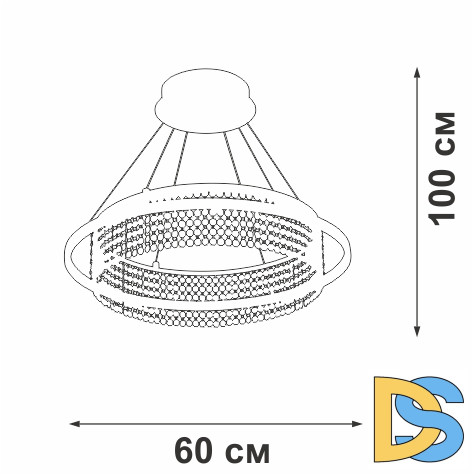 Подвесная люстра Vitaluce V5400-0/1S