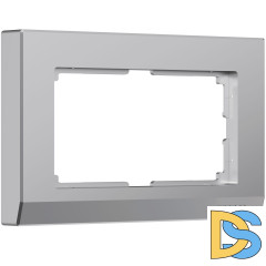 Рамка для двойной розетки Werkel Stark (серебряный) W0081806