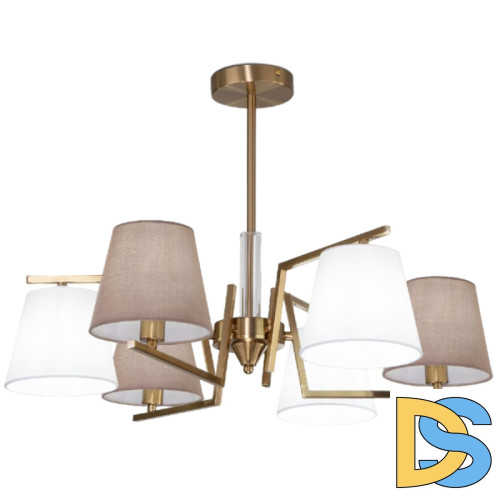 Люстра на штанге Eurosvet Ozark 60149/6 латунь a064975