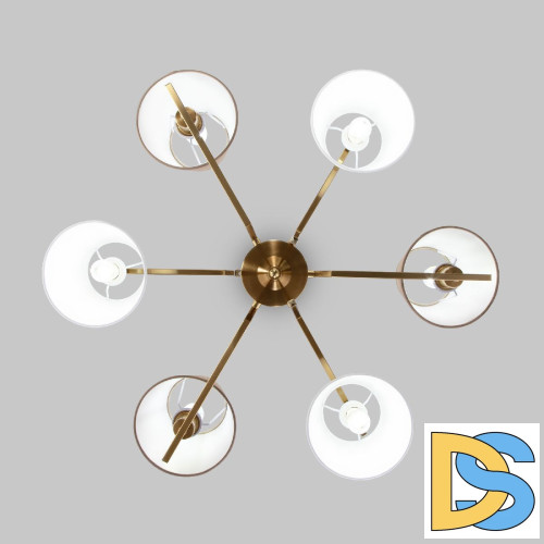 Люстра на штанге Eurosvet Ozark 60149/6 латунь a064975