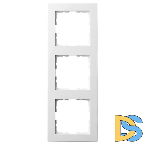 Рамка Jasmart G-Classic 3-постовая белый глянцевый поликарбонат G1003W