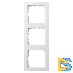 Рамка Jasmart G-Classic 3-постовая белый глянцевый поликарбонат G1003W