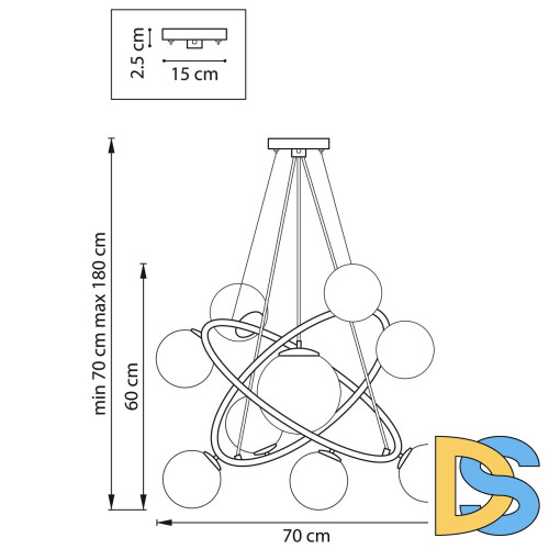 Подвесная люстра Lightstar Croco 815390