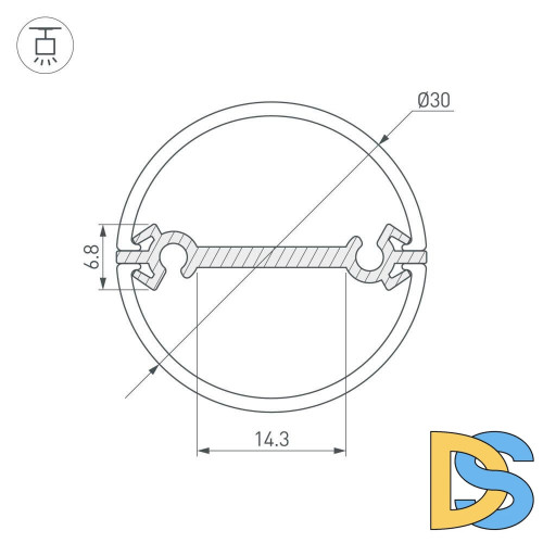 Профиль Arlight ROUND 029114