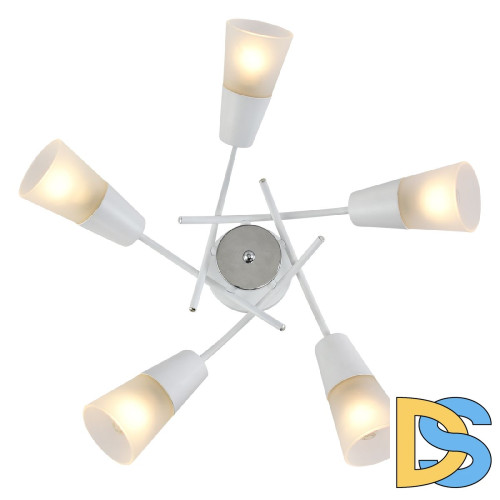 Люстра на штанге Escada Calla 1109/5P White