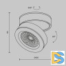 Накладной спот Maytoni Magic C022CL-12W3K-B-1