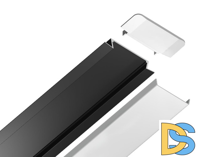 Алюминиевый встраиваемый профиль Ambrella Light Alum Profile GP1100BK