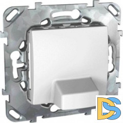 Кабельный вывод, Белый, серия Unica, Schneider Electric