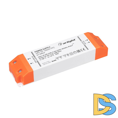 Блок питания Arlight ARV-SP-24060-PFC (24V, 2.5A, 60W) 039243