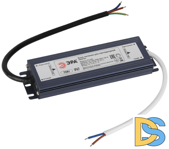 Блок питания Эра 75Вт DC12В 6.1A IP67 LP-LED-75W-IP67-12V-S Б0061137