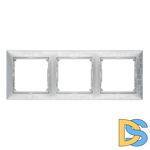 Рамка 3-постовая Legrand Valena алюминий модерн 770343