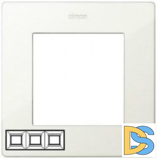 Рамка 3-ая (тройная), цвет Слоновая кость,Simon 24