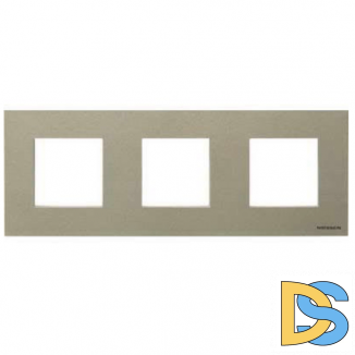 Рамка 3 поста (6 модулей) ABB Zenit Шампань
