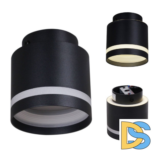 Накладной светильник Reluce 53001-9.5-001IL GX53+LED3W BK