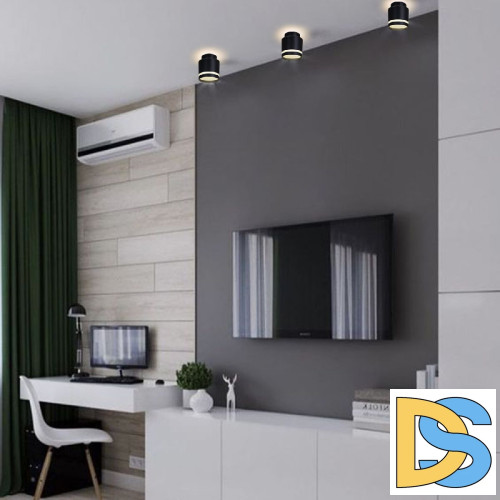 Накладной светильник Reluce 53001-9.5-001IL GX53+LED3W BK