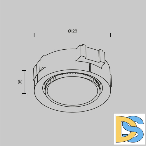 Встраиваемый светильник Maytoni Intro DL019-GX53-W