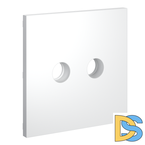 Накладка для розетки телевизионной оконечной TV+SAT, S70 (белый матовый)