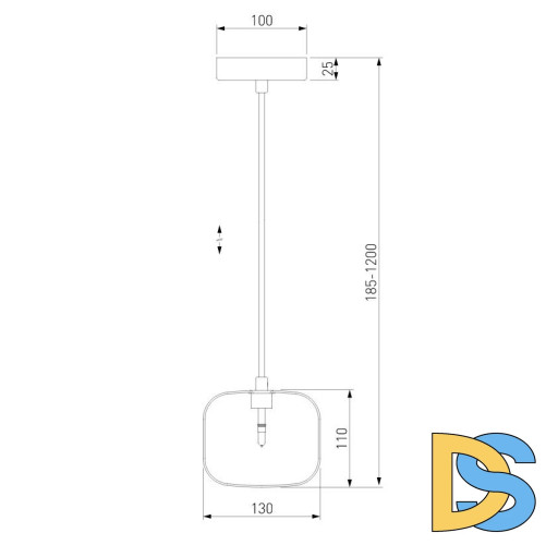 Подвесной светильник Eurosvet Jar 50128/1 хром