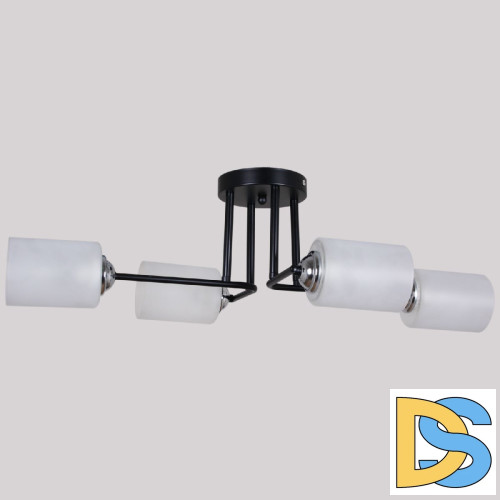 Потолочная люстра Reluce 70187-0.3-04 BK+CR