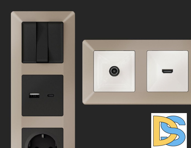 Рамка пятиместная Ambrella Volt Line AF110365