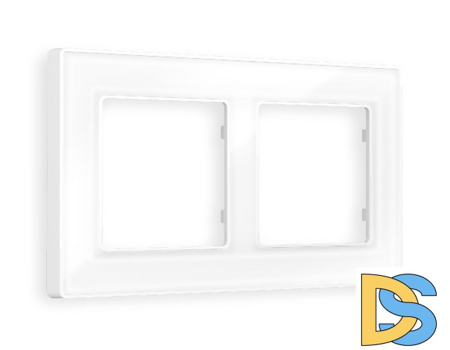 Рамка двухместная Ambrella Volt Arctic AF580102