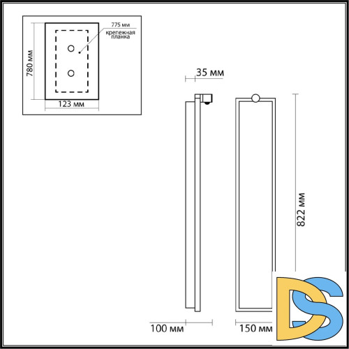 Настенный светильник Odeon Light Stoflake 5078/35WL