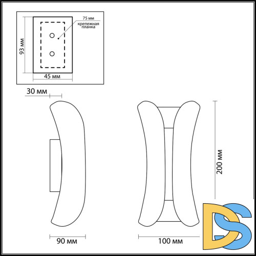 Уличный настенный светодиодный светильник Odeon Light Krista 3886/6BG