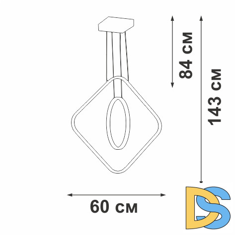 Подвесная люстра Vitaluce V2703-8/2S
