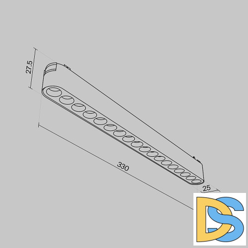 Трековый магнитный светильник Maytoni Points TR082-1-18W3K-M-W