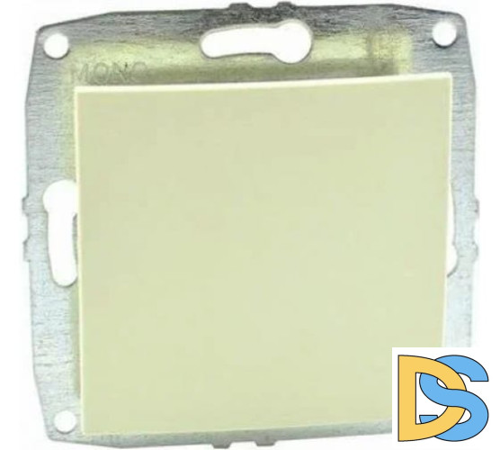 Выключатель одноклавишный Mono Electric Despina-Larissa 10А 250В крем 500-001725-100