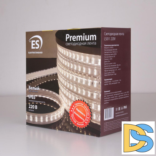 Светодиодная влагозащищенная лента Elektrostandard 18W/m 180LED/m 2835SMD белый 50M 4690389125478