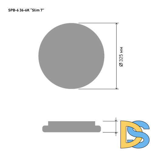 Потолочный светильник Эра SPB-6 Slim 7 36-6K Б0053332