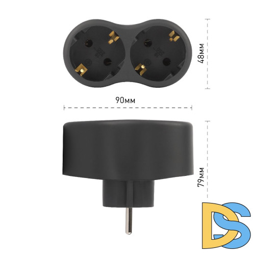 Разветвитель электрический Эра SPx-2e-B Б0059722