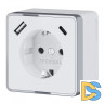 Розетка с заземлением, шторками и USB тип A+C Werkel Gallant W5071706 4690389179624 a057701