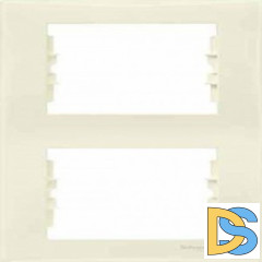 Рамка 2-ая (двойная) вертикальная, Бежевый, серия Sedna, Schneider Electric