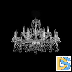 Подвесная люстра Bohemia Ivele Crystal 1413/10+5/300 Ni Balls