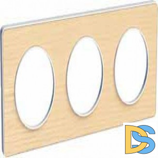 Рамка 3-ая (тройная), Дерево Бук, серия Odace, Schneider Electric