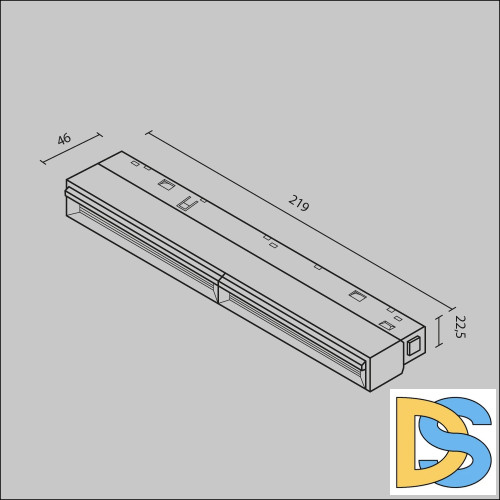 Трековый магнитный светильник Maytoni Technical Magnetic track system Exility Parete TR106-2-12W4K-B