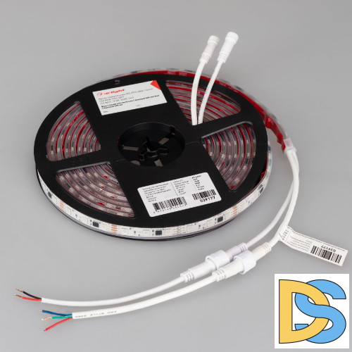 Светодиодная герметичная лента Arlight SPI-PFS-B60-12mm 12V RGB-PX3-BPT (12 W/m, IP68, 5060, 5m) 039177