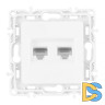 Розетка RJ45 Arte Milano 217.45-2.white