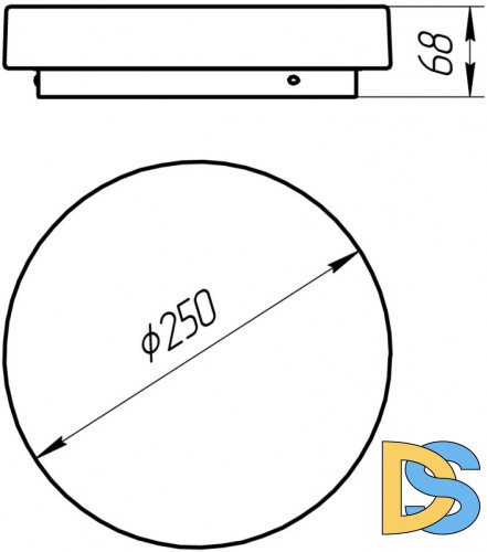 Накладной светильник Arte Lamp Aqva-tablet Led A6824PL-1WH