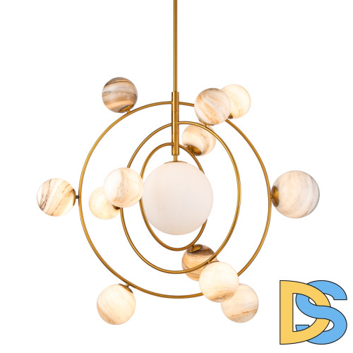 Люстра на штанге Delight Collection Planet KG1122P-13 brass